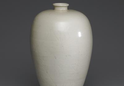 图片[4]-Meiping vase with incised lotus decoration, Ding ware, Northern Song dynasty, 11th-12th centuries-China Archive